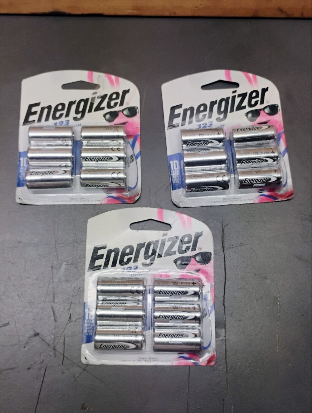 Energizer Lithium 123 batteries